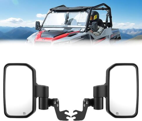 KEMIMOTO UTV Side Mirrors Spring Back Feature Mirrors Easy Adjust After Fold Compatible with Polaris General 1000/ XP 1000/4 1000/ XP 4 1000 2016-2025 Mounted on ROPS bar for UTV in Saudi Arabia