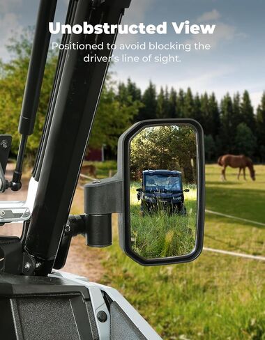 KEMIMOTO UTV Side Mirrors Spring Back Feature Mirrors Easy Adjust After Fold Compatible with Polaris General 1000/ XP 1000/4 1000/ XP 4 1000 2016-2025 Mounted on ROPS bar for UTV in Saudi Arabia