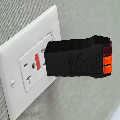 Outlet Tester, Circuit Tester for Grounding Products, AC Electrical Receptacle Tester for North American Outlets, Black in Saudi Arabia