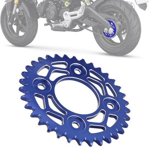Motorcycle 34 Tooth Sprocket Rear Chain Sprockets 420 / 34T CNC for Grom MSX125 MSX 125 14-15 17-20 Z125 19-21 CT125 21-22 Red in Saudi Arabia