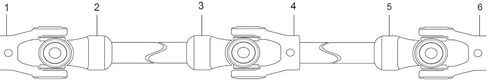 Caltric Drive Ropeller Propeller Prop Prop Typate مع Kawasaki 49117-1086 49117-0599 in Saudi Arabia