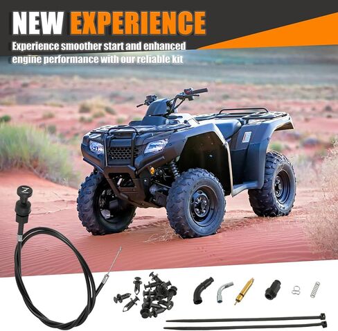 كابل الخنق ومجموعة المكبس الصمام المبتدئة متوافقة مع مزرعة 350 TRX350 TRX350FM 2000-2006 Fourtrax 300 350 FOREMAN 400 TRX350TM TRX350FE ATV 4 Wheeler Quad Part 17950-HN5-671 in Kuwait