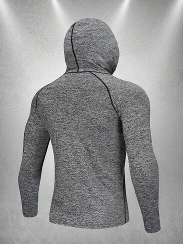 Men's Outdoor Active Running Long-Sleeve Zip SweatShirt in Saudi Arabia