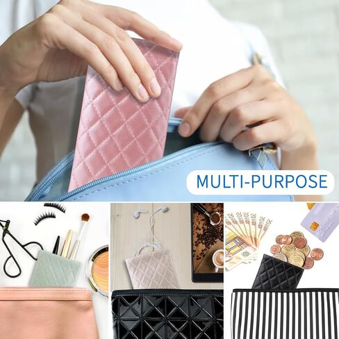 4Pcs Sunglasses Pouch Squeeze Top,Sunglasses Case Soft,PU Leather Soft Slim Eyeglass Case in Saudi Arabia