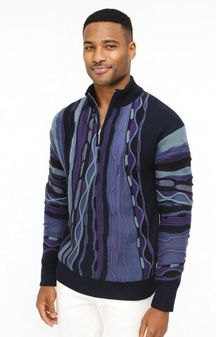 Stacy Adams Men’s Sweater Mélange Medley Full Patterned Design in Saudi Arabia