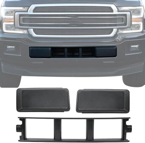 Front Bumper End Cover Lower Insert Grille Trim Panel Set Compatible with 2018-2020 Ford F150 Replacement JL3Z-17E810-AB JL3Z-17E811-AB JL3Z17B968BB in Saudi Arabia