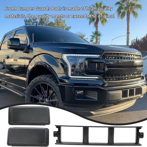 Front Bumper End Cover Lower Insert Grille Trim Panel Set Compatible with 2018-2020 Ford F150 Replacement JL3Z-17E810-AB JL3Z-17E811-AB JL3Z17B968BB in Saudi Arabia