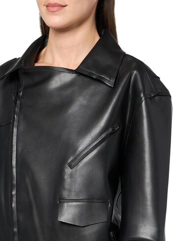 Norma Kamali Women's Oversized Moto Jacket Above The Knee in Saudi Arabia