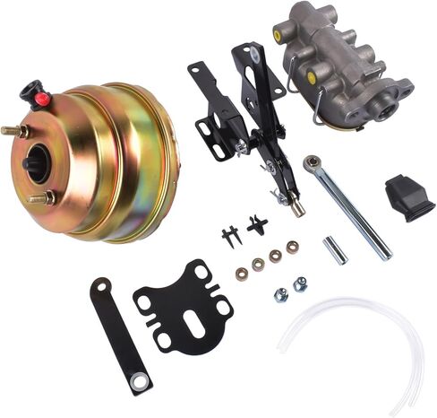 8" Dual Power Brake Booster Conversion Kit Bail Top Master Cylinder & Mounting Bracket Replacement for Ford Trucks F-100 F-250 F-350 1952-1972 GELUOXI in Saudi Arabia
