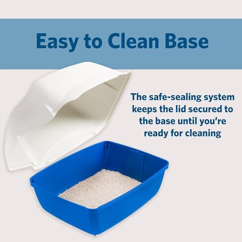 Ferplast Cosmic Outdoor Hooded Litter Box- BLACK; Measures 20x16x15 in Saudi Arabia