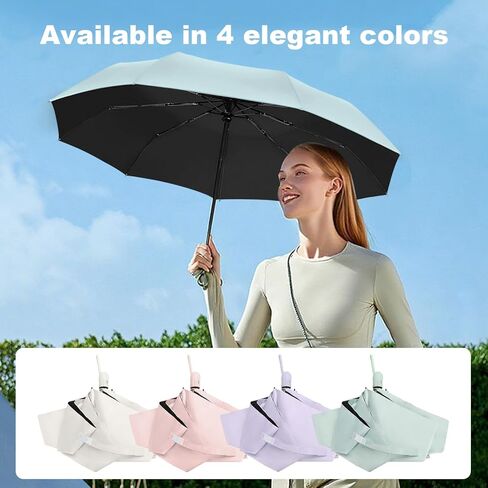 Travel Sun Umbrella with UV Protection – Comfortable Size for One Person, Compact Folding, Easy to Carry in Saudi Arabia