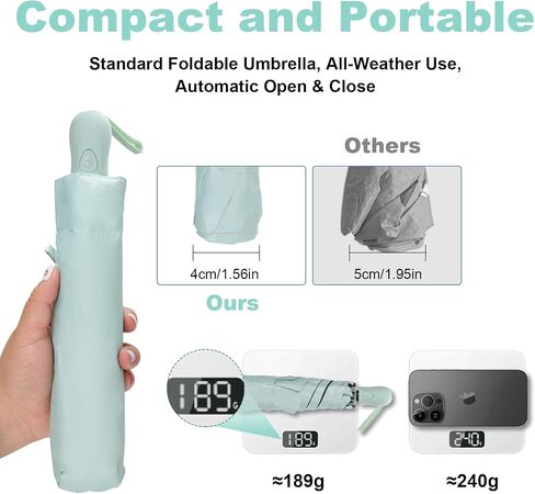 Travel Sun Umbrella with UV Protection – Comfortable Size for One Person, Compact Folding, Easy to Carry in Saudi Arabia
