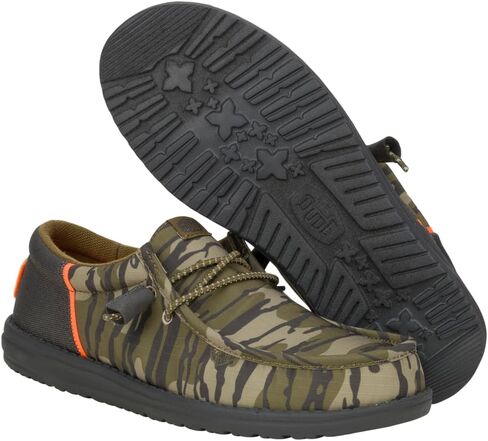 HEYDUDE Wally Funk Mossy Oak BTML Black Camo Size 12, Mens Shoes, Slip-on Loafers, Comfortable & Light-Weight in Saudi Arabia