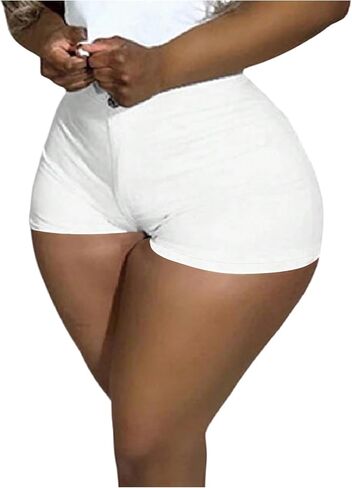 Wdirara Women's Women's High Chermed Chermed Shorts بعقب رفع شورت Jean النحيف in Saudi Arabia