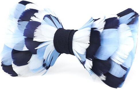 Brackish Iconic Goose Feather Bow Tie - Navy and White Checkerboard - the Summerall in Saudi Arabia