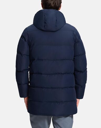 Pioneer Camp Men's Long Winter Coat Parka Hooded Down Jacket Full Zip Up Windproof Jacket Warm Thicken Puffer Jacket in Saudi Arabia