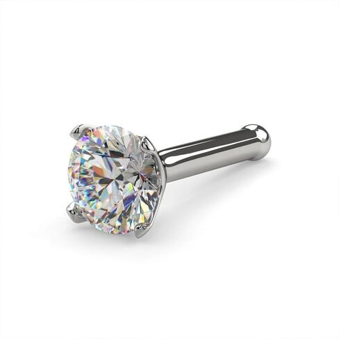 FreshTrends Diamond Vane Ring - 20g 3mm (0.10 ct. Tw) stud genuine الأنف - حلقة الأنف ذات الطراز الذهبي الحقيقي 14K - مصنوعة في حلقات الأنف بالولايات المتحدة للنساء in Kuwait