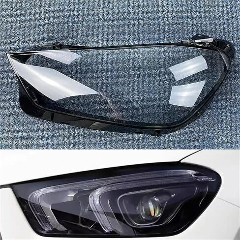 Compatible For Mercedes-Benz GLE W167 GLE300 400 450 2020-2023 Front Headlight Glass Cover Headlamps Transparent Shell Lens Case(Left) in Kuwait