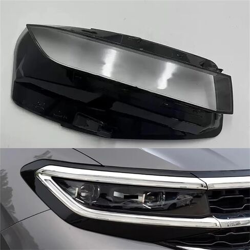 متوافق مع VW Talagon 2021 2022 غطاء المصابيح الأمامية الشفافة لقطع الغيار البديلة للحيوانات التلقائية (يسار) in Kuwait