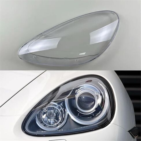 Compatible For Porsche Cayenne 2011 2012 2013 2014 Headlamp Shell Lens Headlight Cover Transparent Lampshade Head Lamp(Left) in Kuwait