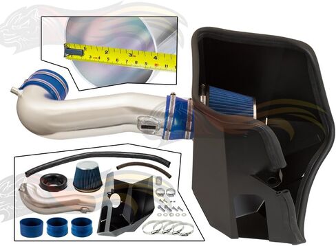 2019-2025 Cold Air Intake System with Heat Shield Kit + Filter Combo BLUE Compatible For Silverado Escalade Suburban Tahoe Yukon Denali 5.3L/6.2L V8 in Saudi Arabia