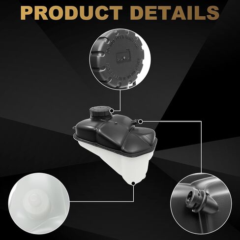 Partsflow Soodant Reservoir Tank W/Cap متوافق مع 2001-2011 Mercedes Benz CLS500 CLS55 CLS63 E63 E55 AMG E320 E350 2115000049 603-283 in Kuwait