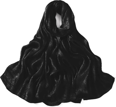 يلف شال جاكارد سيلكار للنساء ، سرق سهرة لللون الصلب العكسي in Kuwait