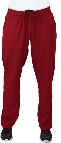Green Town Scrubs for Women Scrub Set - V-Neck Top and Straight Leg Pant, 5 Pockets, Easy Care, Solids and Prints Uniforms -Pewter-X-Large Petite in Saudi Arabia