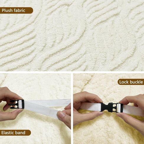 أغلفة كرسي كرسي ، موجة جاكوارد أريكة خماسية أريكة خفيفة مع الأشرطة المرنة القابلة للتعديل ، واقي أثاث غير قابل للغسل للأطفال ، والكلاب ، والحيوانات الأليفة (الكاكي ، واحد) in Kuwait