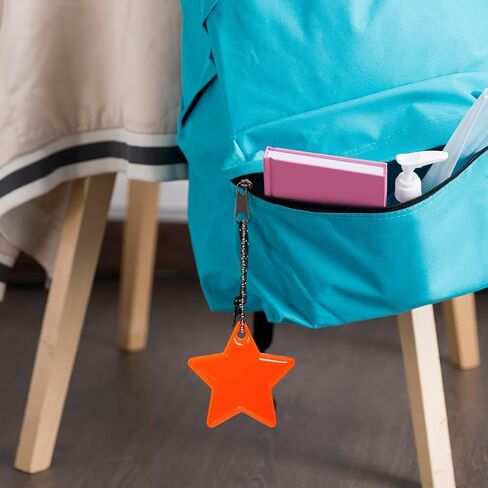 PRETYZOOM 15pcs Safety Reflective Pendant, Star-Shaped Reflective Keychain for Schoolbag, Purse, Wheelchair, Bicycle, Zipper Reflection Hanging Tag for Kids, Adults in Saudi Arabia