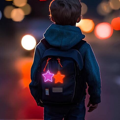 PRETYZOOM 15pcs Safety Reflective Pendant, Star-Shaped Reflective Keychain for Schoolbag, Purse, Wheelchair, Bicycle, Zipper Reflection Hanging Tag for Kids, Adults in Saudi Arabia