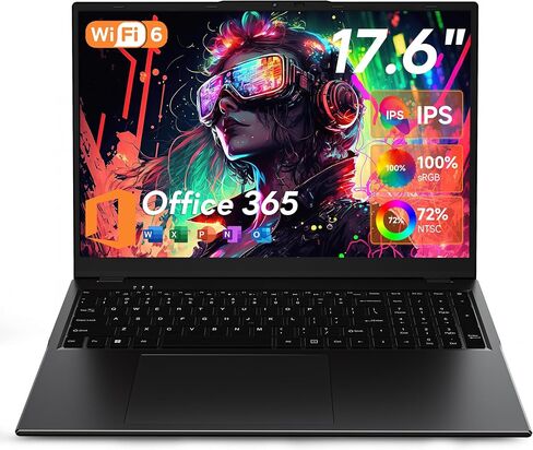 jumper Laptop with Office 365 One Year, 16GB RAM 640GB Storage, Quad Core N95 CPU, Laptop Computer 15.6 FHD 1080P Display, 38WH Battery, 2.4G+5G WiFi, 2 Speakers, Lightweight Laptops in Saudi Arabia