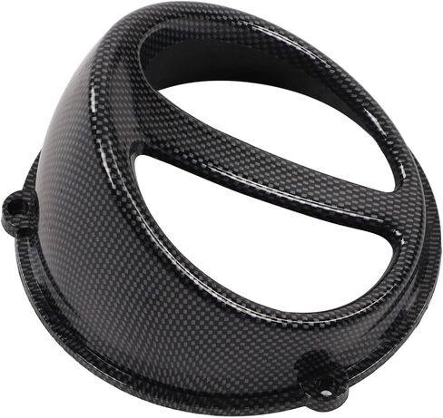 Motorcycle Air Scoop Cover, ABS Material Carbon Fiber Style Motorcycle Engine Cooling Fan Cover Replacement for GY6 125cc 150cc 152QMI 157QMJ in Saudi Arabia