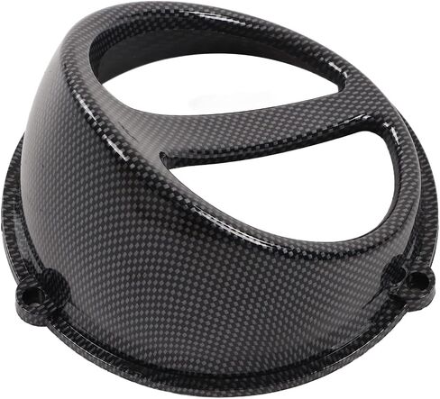 Motorcycle Air Scoop Cover, ABS Material Carbon Fiber Style Motorcycle Engine Cooling Fan Cover Replacement for GY6 125cc 150cc 152QMI 157QMJ in Saudi Arabia