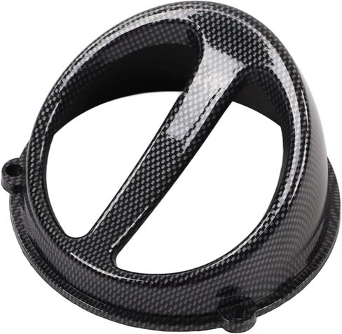 Motorcycle Air Scoop Cover, ABS Material Carbon Fiber Style Motorcycle Engine Cooling Fan Cover Replacement for GY6 125cc 150cc 152QMI 157QMJ in Saudi Arabia