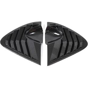 ABS Carbon Fiber/Black Compatible For SEAT Leon MK2 2008-2012 Rear Window Triangle Exterior Shutter Deflector Decoration Accessrories(Glossy Black) in Saudi Arabia