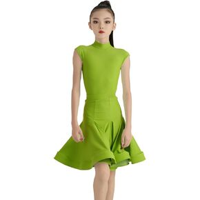 Girls Latin Dance Dress Ballroom Dancer Costume Halloween Carnival Dancer Costume Rumba Salsa Tango Dance Costume in Saudi Arabia