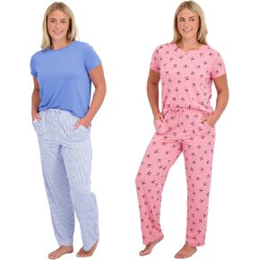 Ultra Soft Women's Pajama Set, Breathable Light Stretchy, Ladies Lounge Set, 4-Piece PJ Set in Saudi Arabia