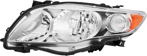2PCS Headlights Assembly North America built Models For 2011 2012 2013 Toyota Corolla CE LE S L Replacement Headlamps Driver and Passenger Side Chrome Housing Amber Corner in Saudi Arabia