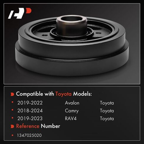 A-Premium Engine Harmonic Balancer Crankshaft Pulley Compatible with Toyota Camry 2018-2024, RAV4 2019-2023, Avalon 2019-2022 in Saudi Arabia