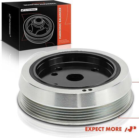 A-Premium Engine Harmonic Balancer Crankshaft Pulley Compatible with Volvo XC60/V60/V60 Cross Country 2015-2016, S60 2012-2016, S60 Cross Country/XC70 2016, C70 2006-2013, C30 2007-2013, S40, V50 in Saudi Arabia