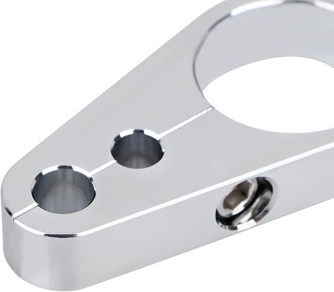 Chrome 1 1/4" Brake Clutch Cable Clamp Clip For Harley Dyna Touring Electra Glide Road Glide Road King Street Glide Softail in Saudi Arabia