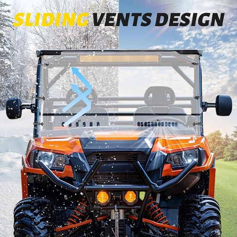 KUAFU Windshield Compatible with Kubota RTV X900 X1120 X1120D X1130 X1140 XG850 Sidekick Full Vented Windshield Windscreen in Saudi Arabia