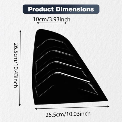 Machswon الجانبية الخلفية النافذة ، يغطي Car Beal Cover بديل ، متوافق مع BMW X4 G02 2018-2024 ، Black Glossy ، 2 PCS in Saudi Arabia