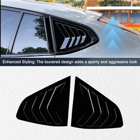 Machswon الجانبية الخلفية النافذة ، يغطي Car Beal Cover بديل ، متوافق مع BMW X4 G02 2018-2024 ، Black Glossy ، 2 PCS in Saudi Arabia