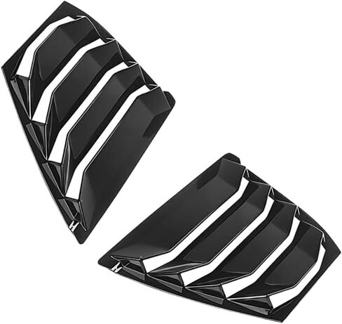 Machswon الجانبي الجانبية الستار ، Car Cover الخلفي يغطي الاستبدال ، متوافق مع Mazda 3 Axela 2014-2018 ، Black Glossy ، 2 pcs in Saudi Arabia