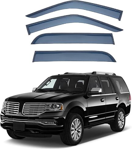 Car Wind deflectors Car Wind Deflectors for Navigator MK3-U326 2005-2017, Deflector Shield Side Window Sun Rain Guards Visor Stick-on Fitment in Saudi Arabia
