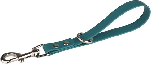 Short Dog Leash - 9 Inch, 0.6 Inch Wide Heavy Duty Traffic Leash for Dogs Short Leash for Dog Training Control, Waterproof PVC Dog Training Leashes Dog Grab Tab Dog Short Leash (Black, 9'') in Kuwait