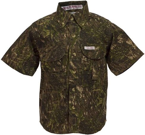 Childrens Camo Fishing Shirt Short Sleeves in Saudi Arabia