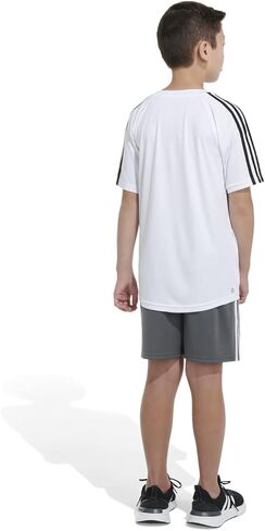 adidas Boys' Short Sleeve Aeroready Soccer T-Shirt Jersey Tee in Saudi Arabia